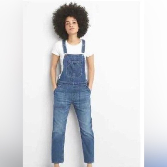 GAP Denim - GAP Blue Denim Overalls Front Pocket Size XS Vintage inspired